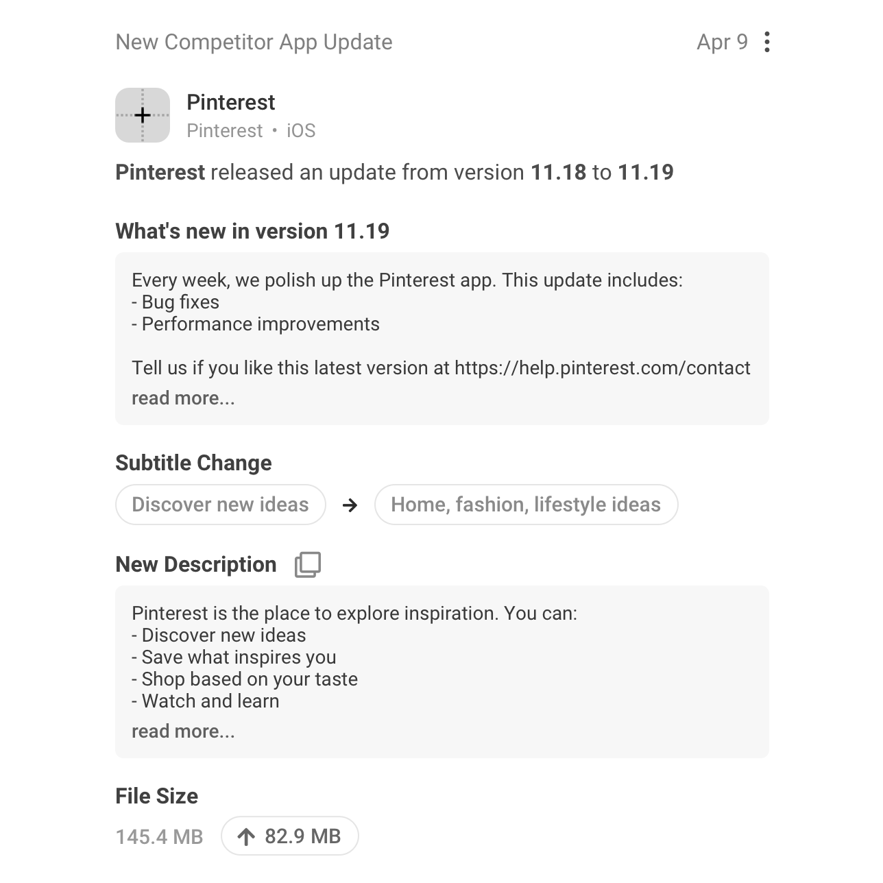 Wireframe showing how multiple widgets stack within a single activity moment.